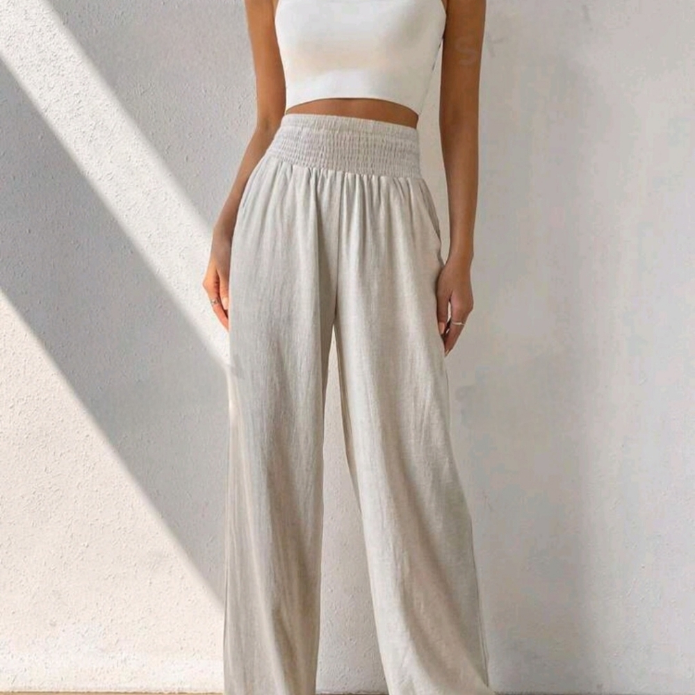 Linen Wide Leg Pants NWOT